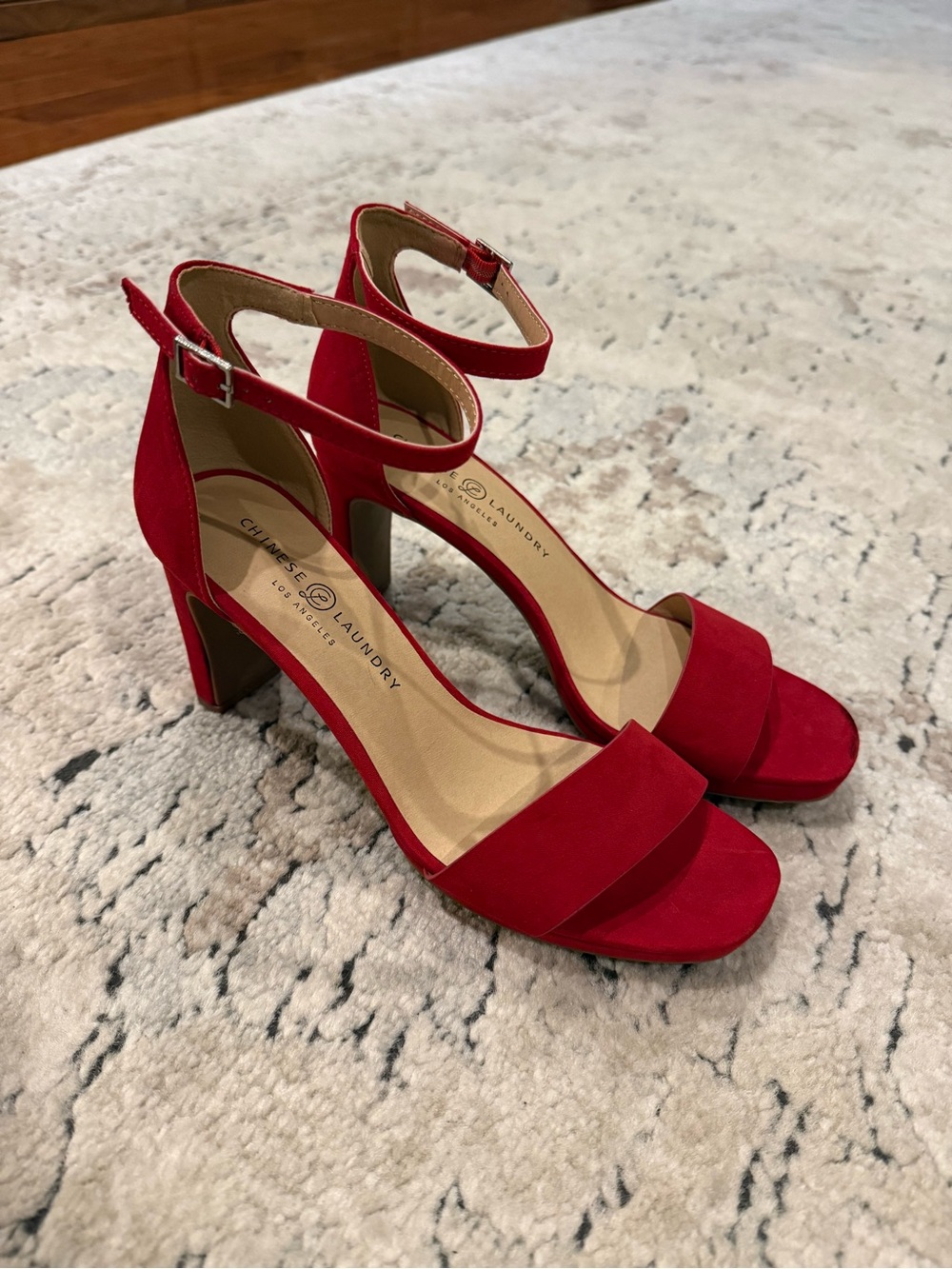 Chinese Laundry Red Suede Heels